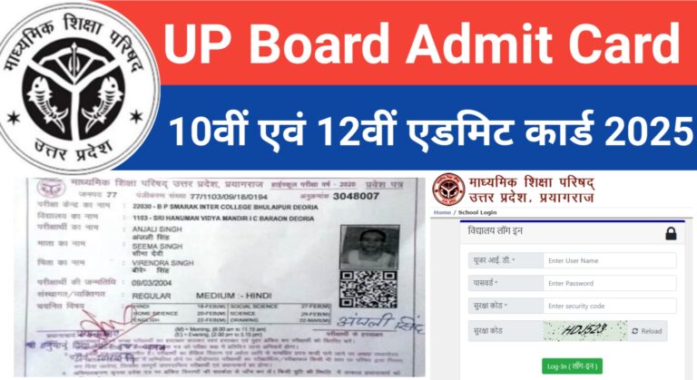 UP Board Admit Card 2025